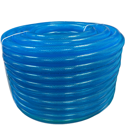 Braided Fuel Hose Blue Transparent PVC 25mm*2.6mm