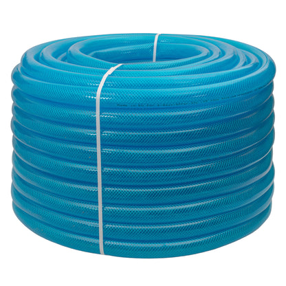 Braided Fuel Hose Blue Transparent PVC 25mm*2.6mm