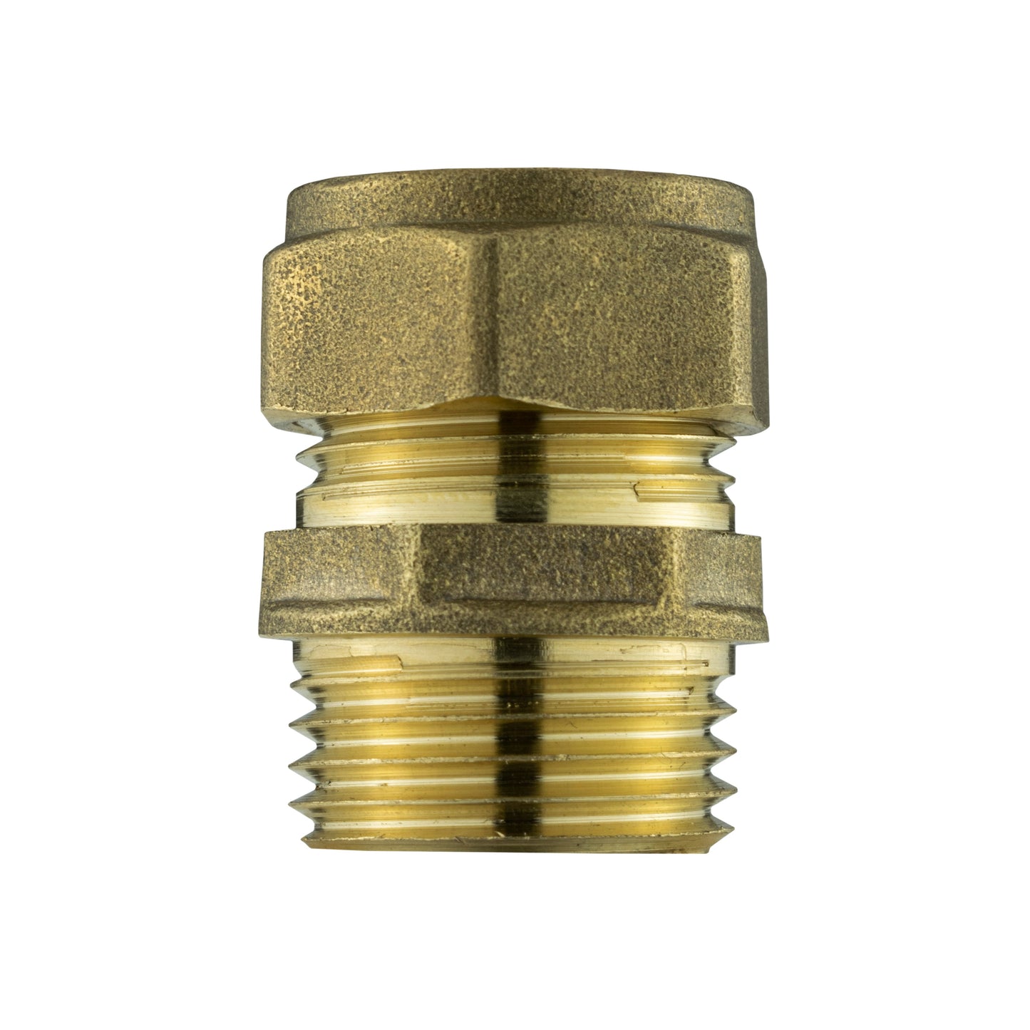 Brass Compression 15mm Straight with 25mm MDPE Elbow