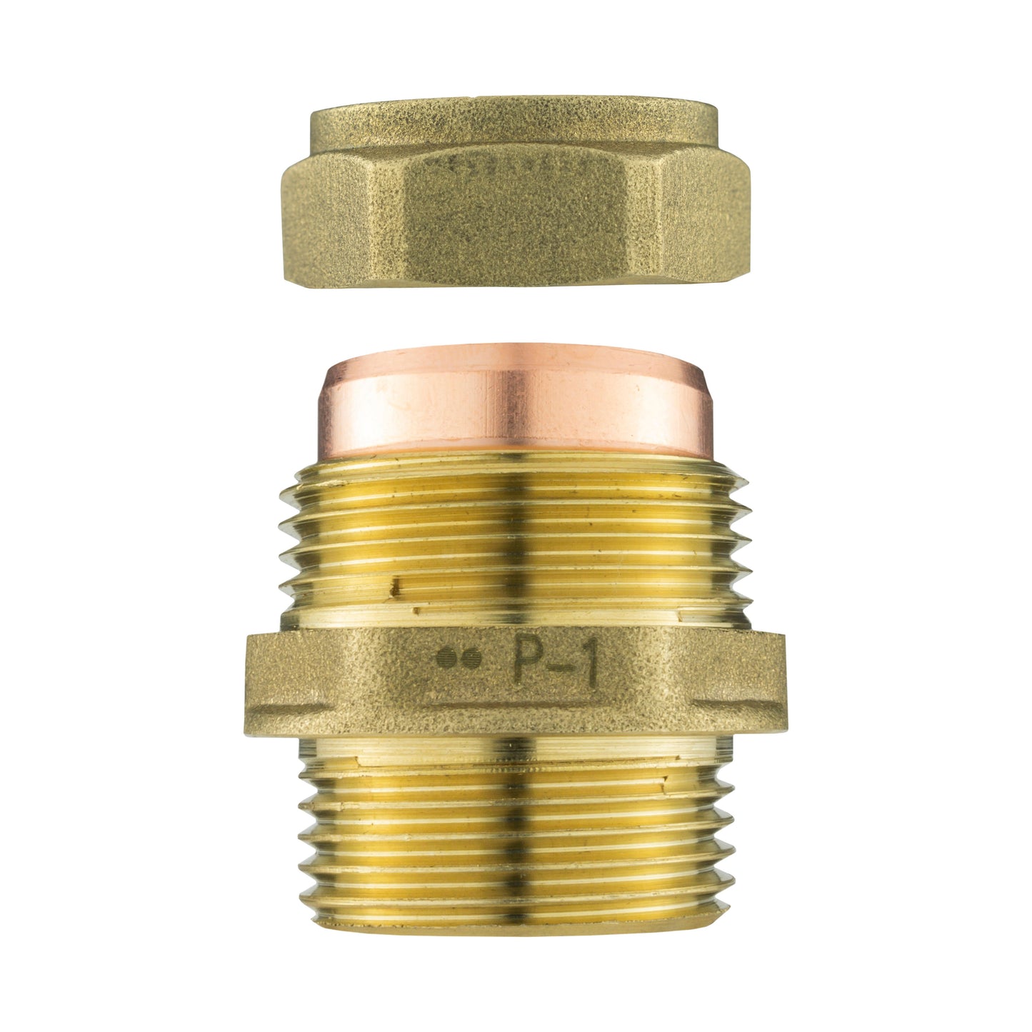 IBC 2” S60X6 Cap with Brass Compression Straight ¾” BSP – 22mm