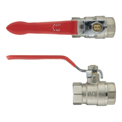 Metal Lever Valve 1/2" BSPF with Geka Type Claw Outlets
