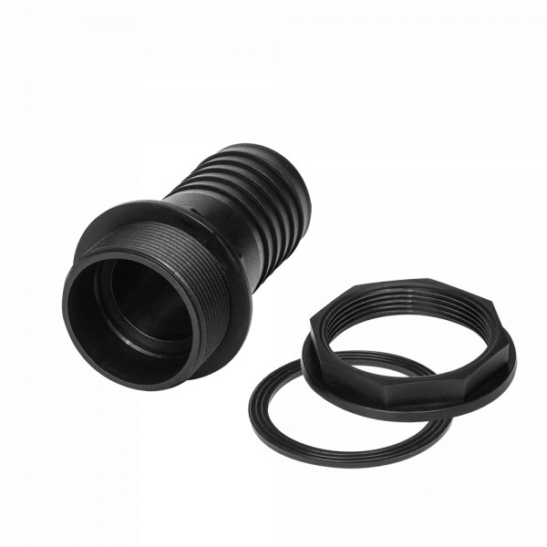 Tank Connector with Washer & Nut 1.25" BSPM - 1.25" Barb