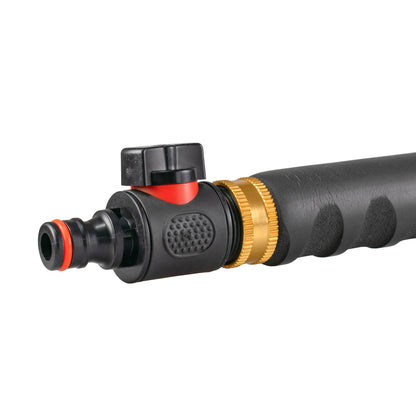 50cm Garden Watering Lance with Quick Connect Valve (Black)