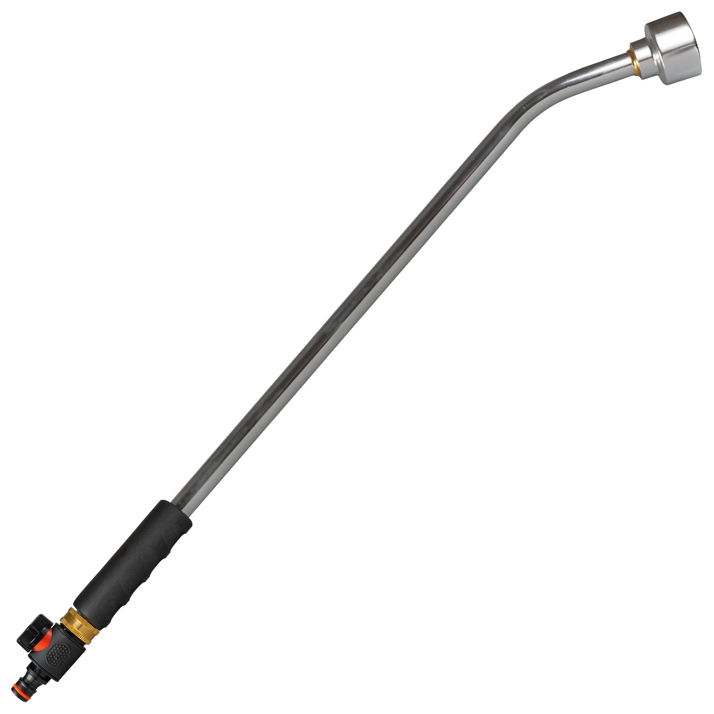 75cm Garden Watering Lance with Quick Connect Valve (Black)