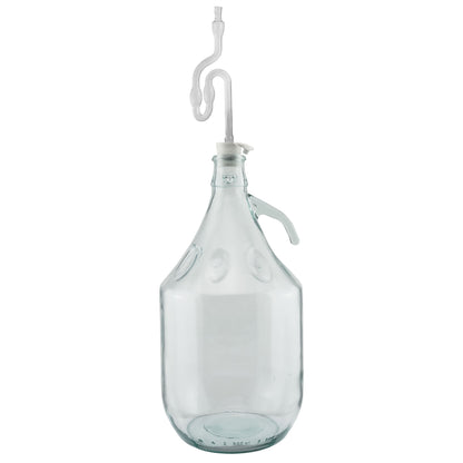 Glass Demijohn 5L 2 Pack Plain With Airlock & Bung