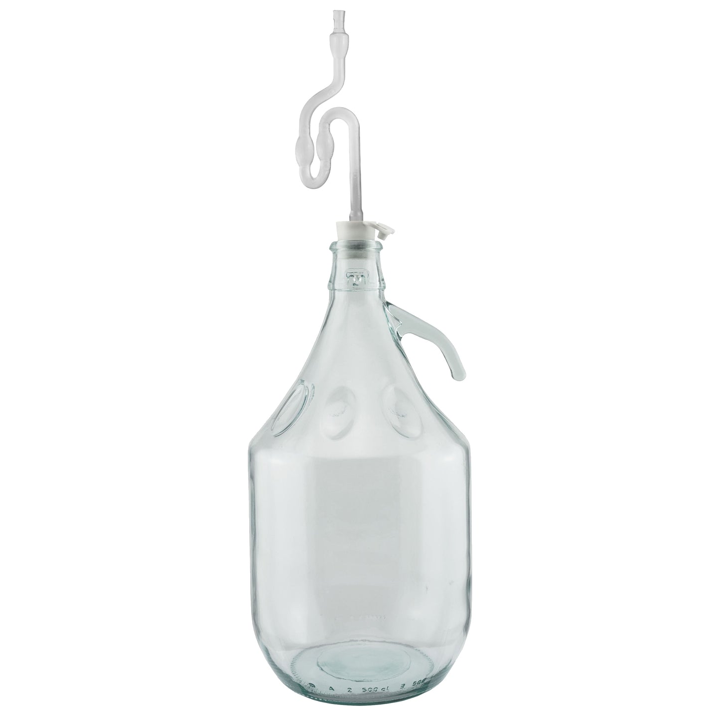 Glass Demijohn 5L 4 Pack Plain With Airlock & Bung