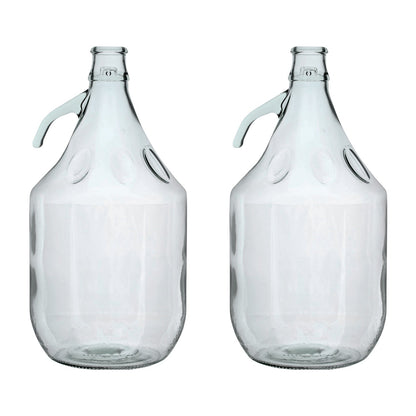 Glass Demijohn 5L 2 Pack Plain