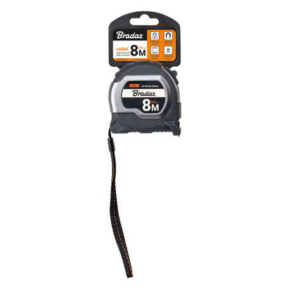 COAL Tape Measure 25mm Wide with Magnetic Tip and Belt Clip (5m-8m)