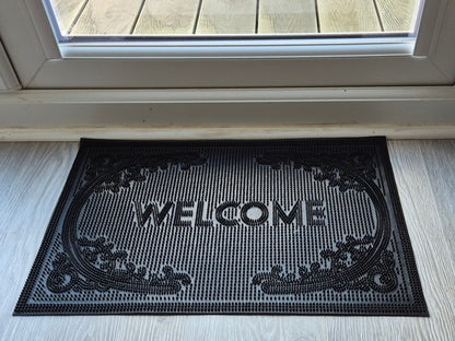 Rubber Doormat 60cm x 40cm - 'Welcome' (D2)
