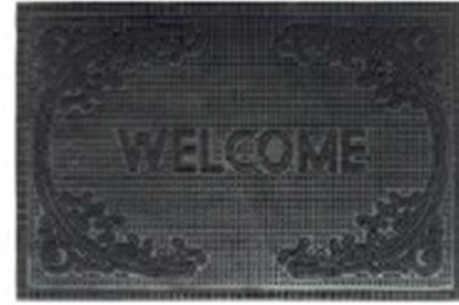Rubber Doormat 60cm x 40cm - 'Welcome' (D2)