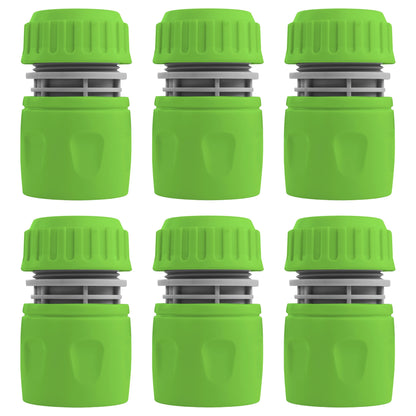 Female Hose Connector, 1/2" or 5/8" Hose, Green/Gray