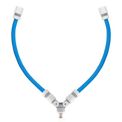 Dog Shower Mix Hot/Cold Water with Valves Blue