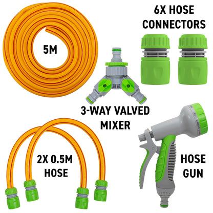 Dog Shower Mix Hot/Cold Water Yellow/Lime with Valves