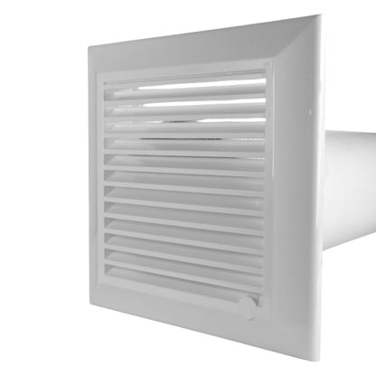 Through Wall Ventilation Kit Duo Smart DS4178 Vent with White External Vent