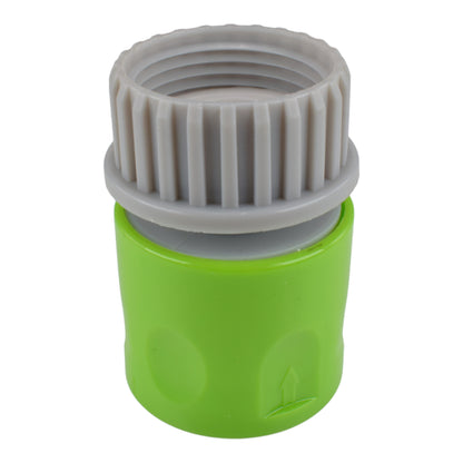 Male & Female Threaded Hose Quick Connector Set with Valve (Lime)