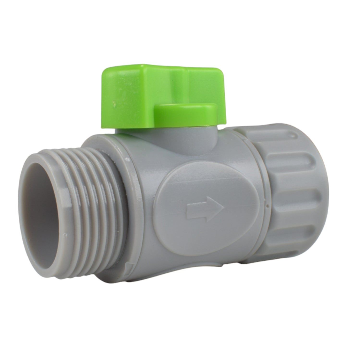 Male & Female Threaded Hose Quick Connector Set with Valve (Lime)