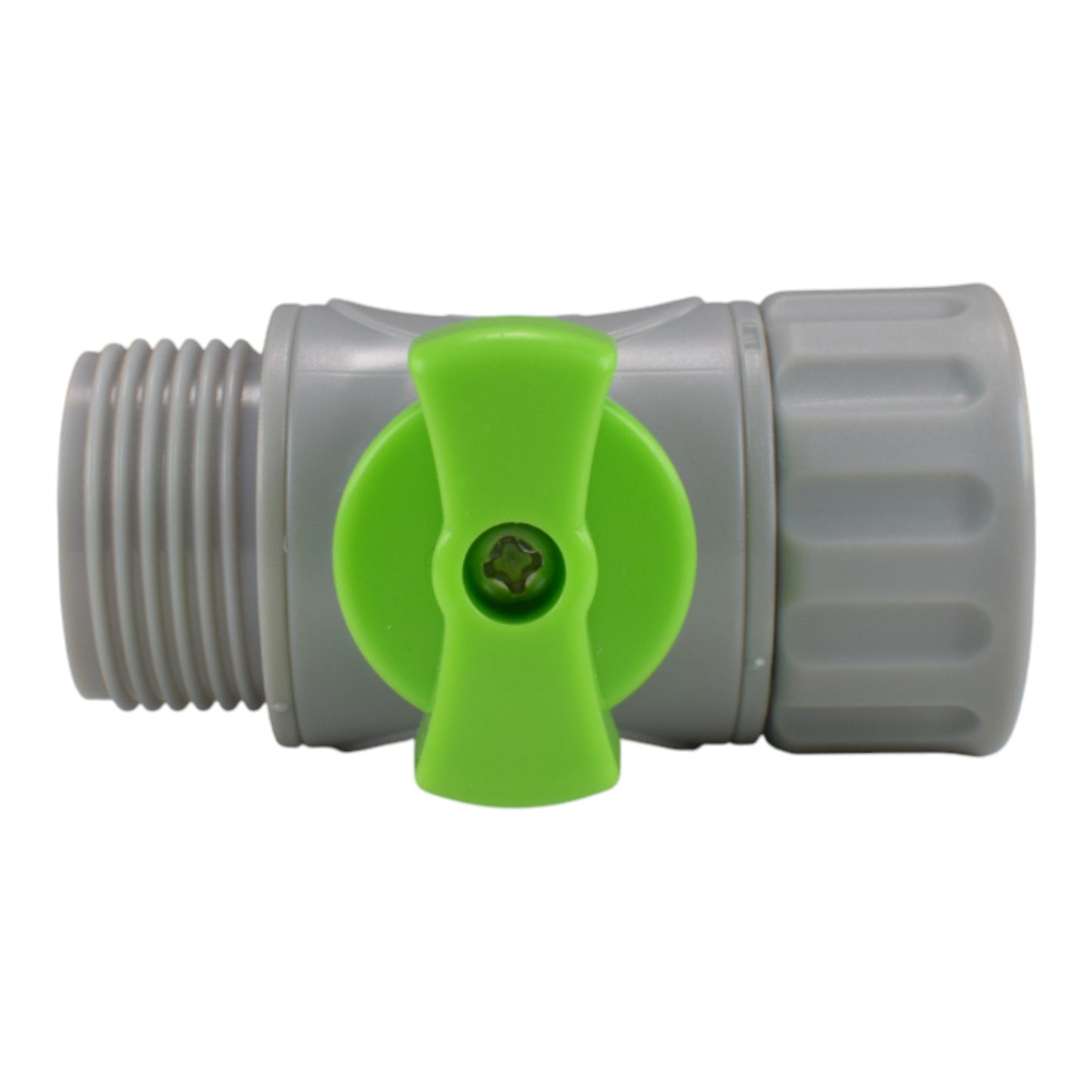 Male & Female Threaded Hose Quick Connector Set with Valve (Lime)