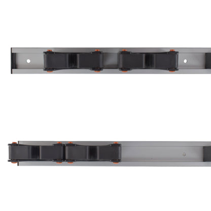 Wall Mount Tool Holder Rail - Gripper Design (5 Handles)