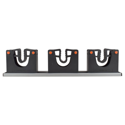Wall Mount Tool Holder Rail - Gripper Design (3 Handles)