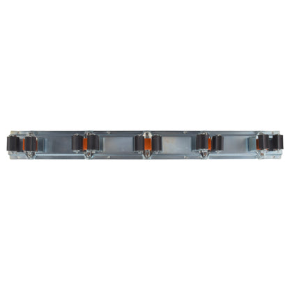Wall Mount Tool Holder Rail - Roller Grip Design (5 Handles)