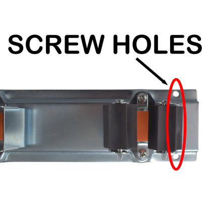 Wall Mount Tool Holder Rail - Roller Grip Design (5 Handles)