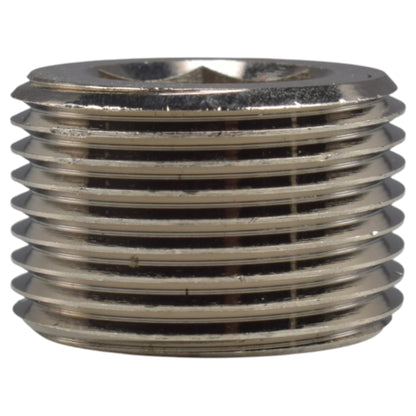 Thread Conversion Cap 3/4" BSPM - 1/2" BSPF, Nickel Plated
