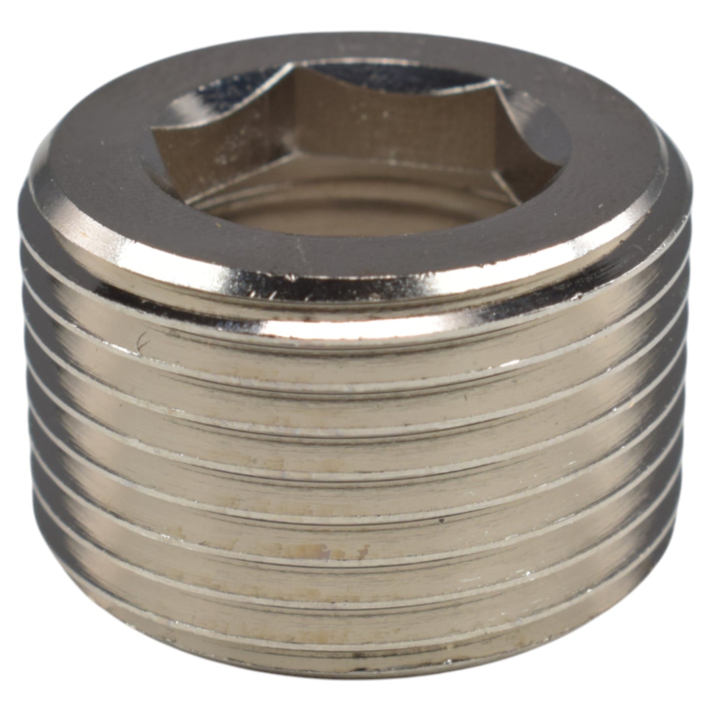 Thread Conversion Cap 3/4" BSPM - 1/2" BSPF, Nickel Plated