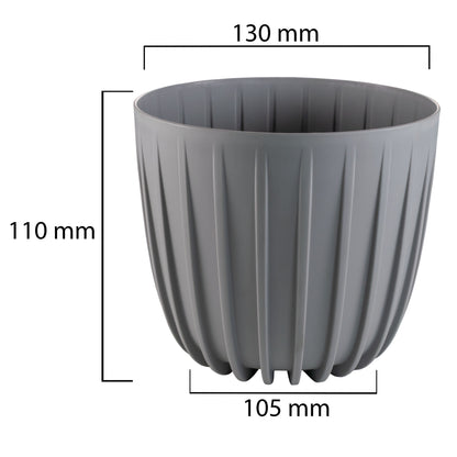 Mira Pot Without Hole 130mm Gray