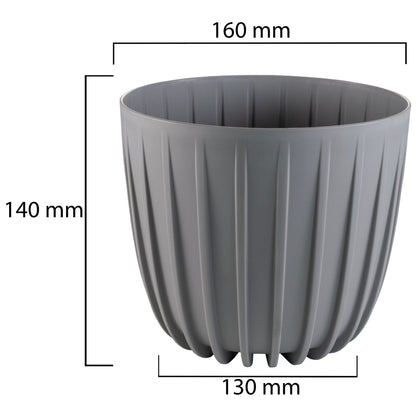Mira Pot Without Hole 160mm Gray