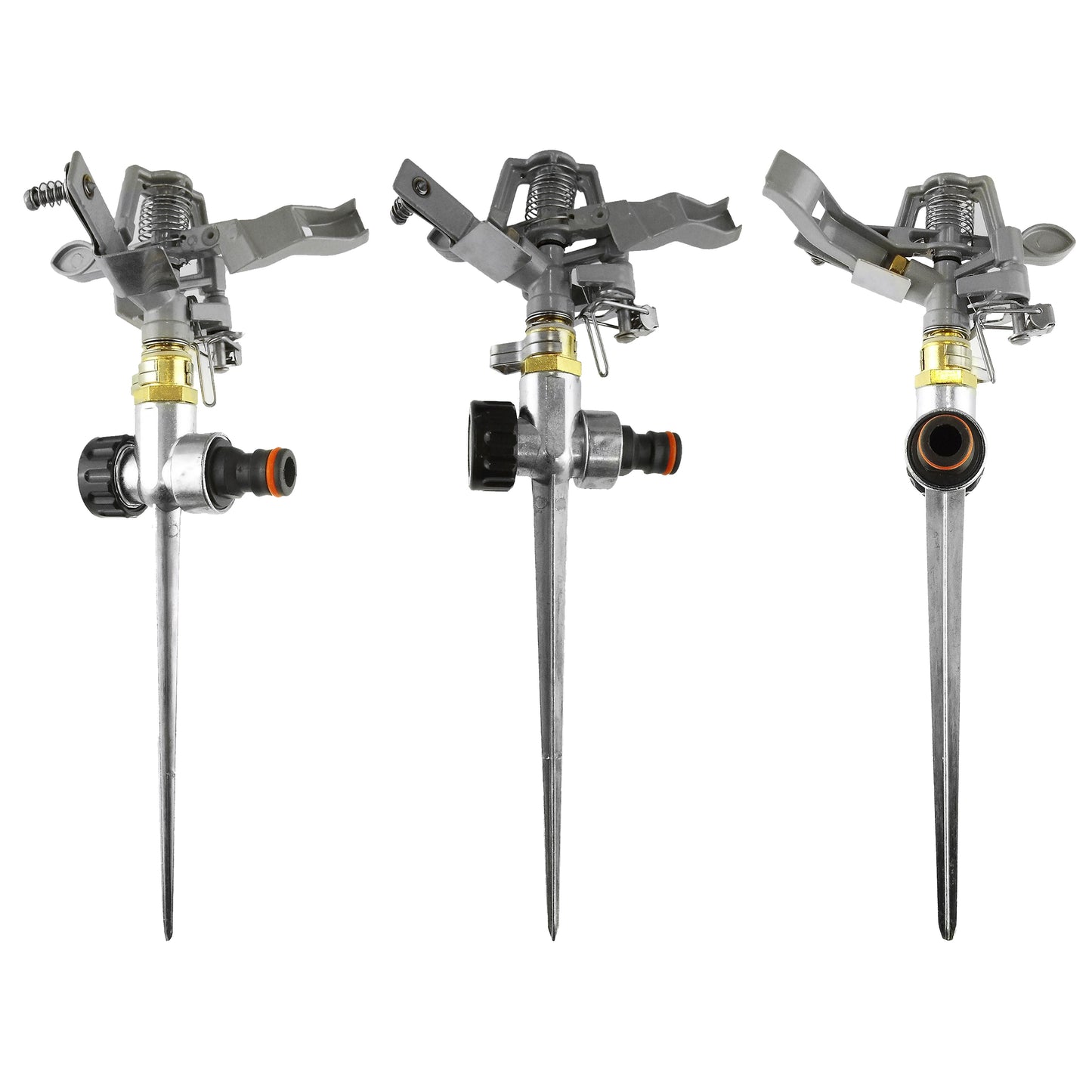 Pulsating Lawn Sprinkler - Metal with Metal Spike