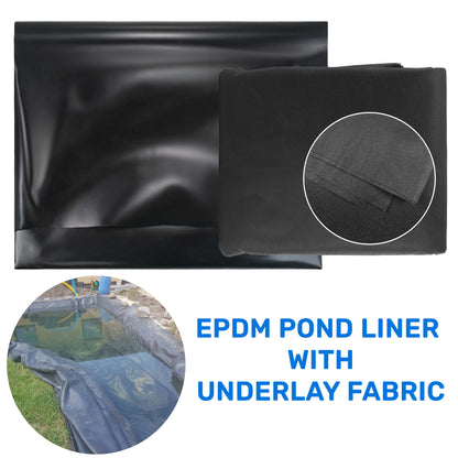 Pond Liner 900gsm EPDM with Underlay