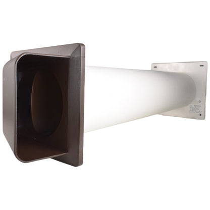 Through Wall Ventilation Kit – STYL Fan with Timer/Humidistat and Brown External Vent