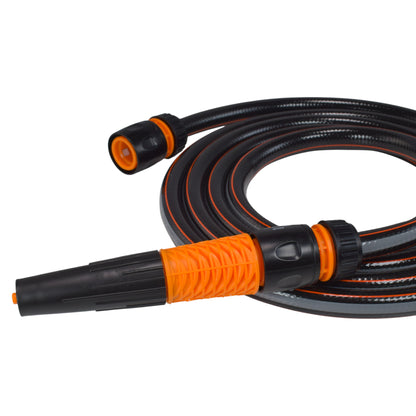 Garden Hose Carbon Plus with Black Orange Hose Connector Set