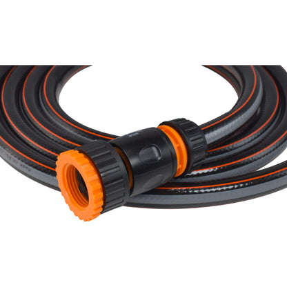 Garden Hose Carbon Plus with Black Orange Hose Connector Set
