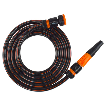 Garden Hose Carbon Plus with Black Orange Hose Connector Set