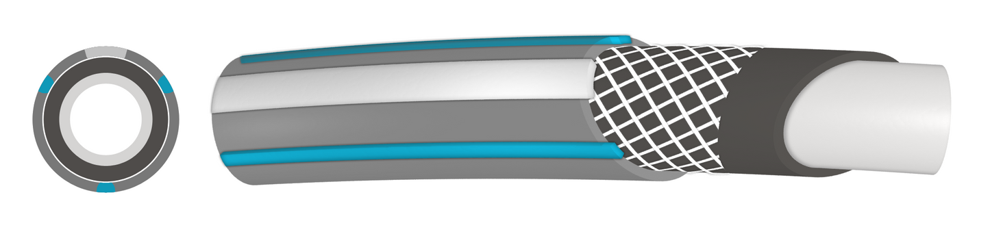 Garden Hose Modern Plus 4-Layer 1/2" Pipe with Hose Connector WL Set