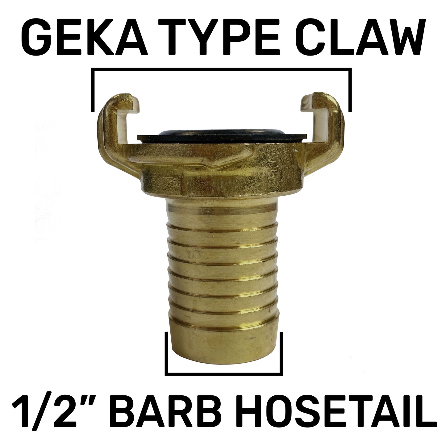 Metal Lever Valve 1/2" BSPF with Geka Type Claws 13mm Barb