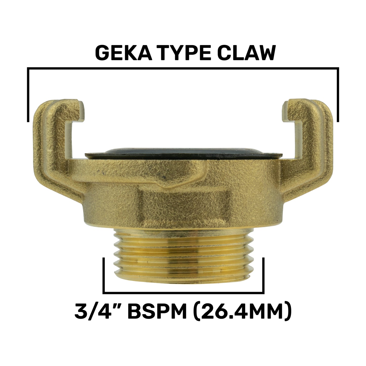 Metal Lever Valve 3/4" BSPF with Geka Type Claw Outlets