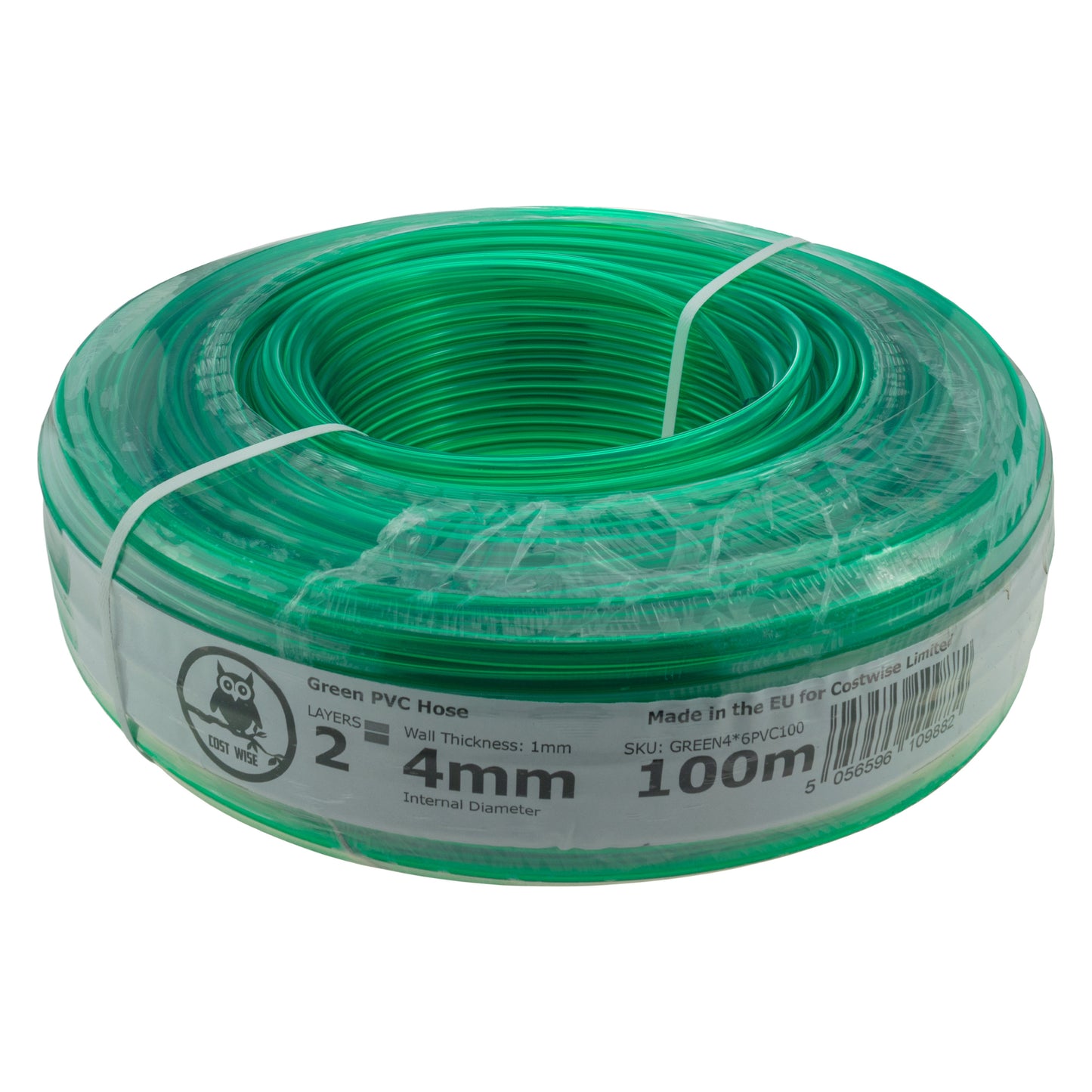 Green Semi-Transparent PVC Pipe 4mm*6mm