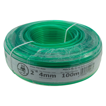 Green Semi-Transparent PVC Pipe 4mm*6mm