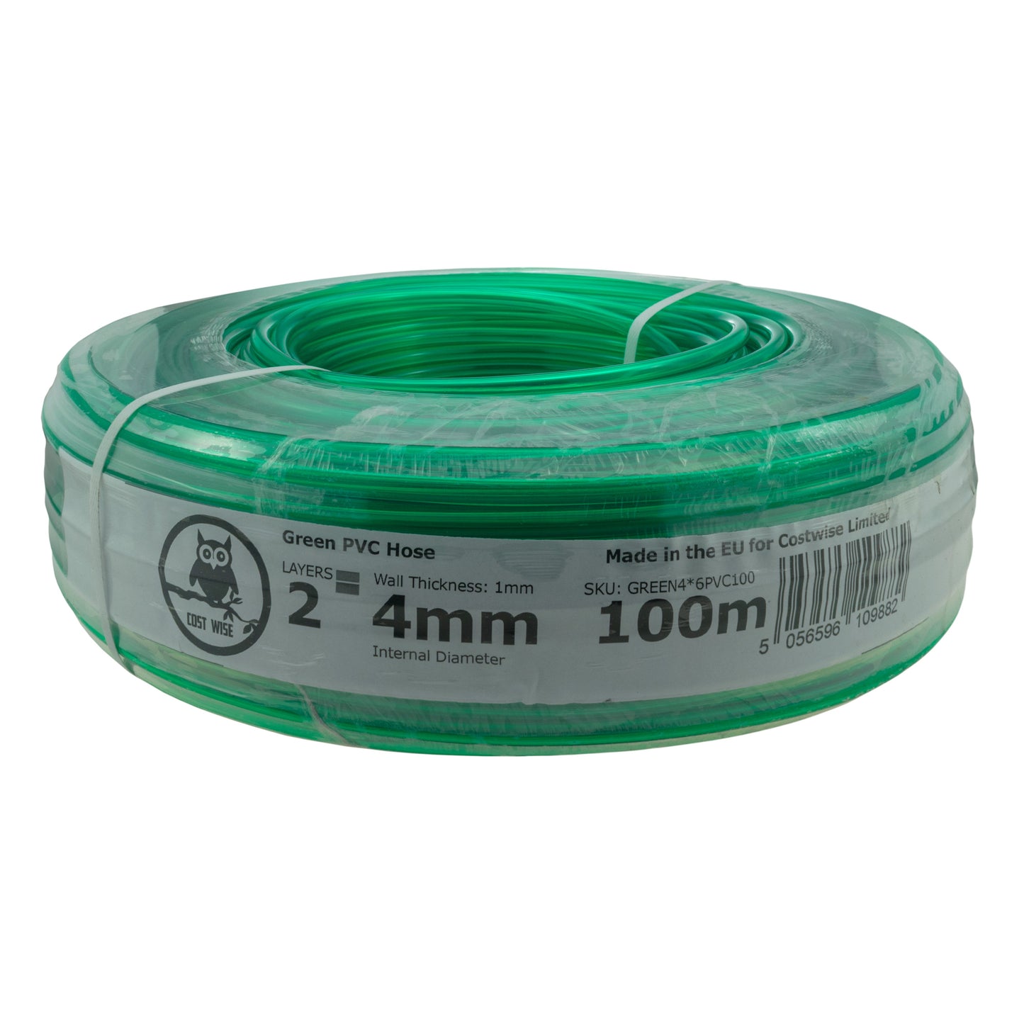 Green Semi-Transparent PVC Pipe 4mm*6mm