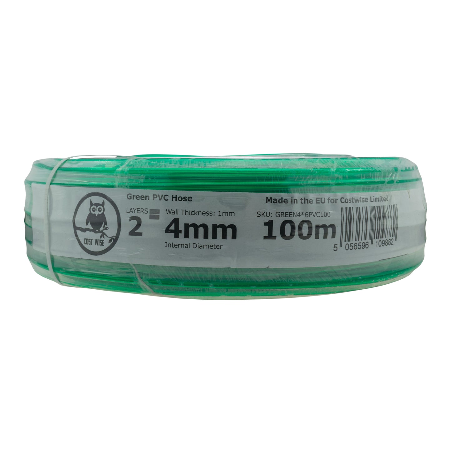 Green Semi-Transparent PVC Pipe 4mm*6mm
