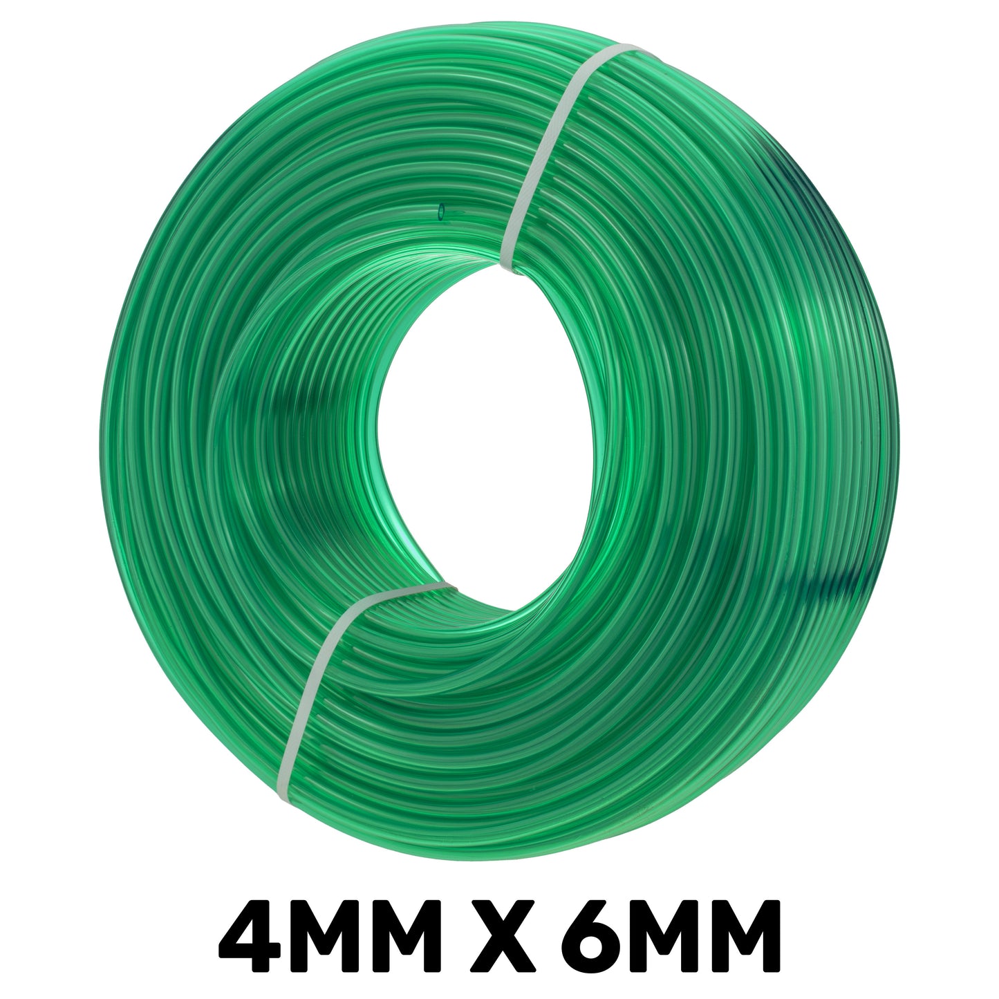 Green Semi-Transparent PVC Pipe 4mm*6mm