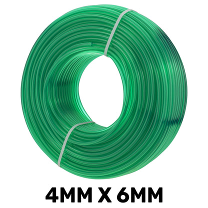 Green Semi-Transparent PVC Pipe 4mm*6mm