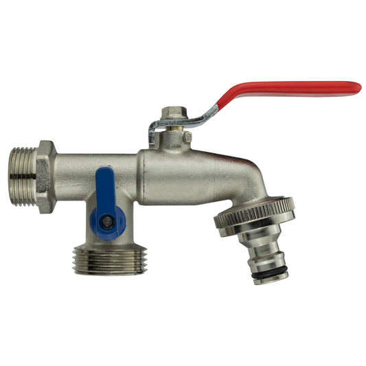 Double Garden Tap 1/2" BSPM Inlet Bradas