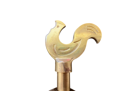Brass Bib Tap with Quick Connect Inlet, ¾” BSP Thread Outlet, Rooster Design