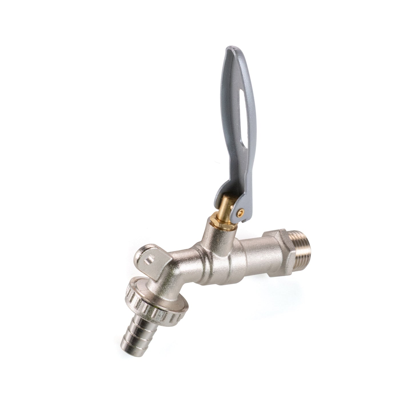 Water Butt Kit 1/2" with Lever Tap Hose Barb and Lever Lock and Drill Bit