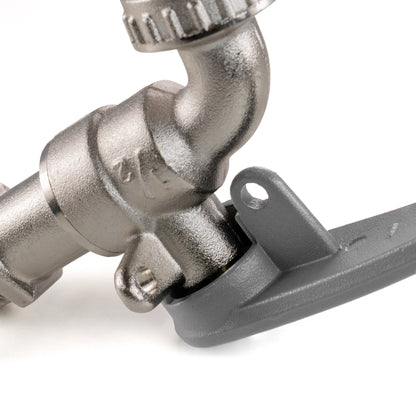 Water Butt Kit 1/2" with Lever Tap Hose Barb and Side Lock and Drill Bit