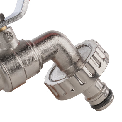 Wall Flange Kit 32mm MDPE + Quick Connect Lever Tap