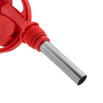 Fuel Gun Red 3/4" Barb Inlet - Metal Outlet